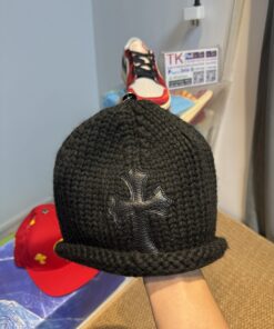 Chrome Hearts Leather Beanie