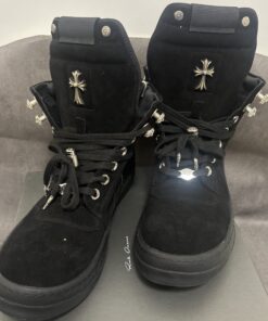 Alternative view of Chrome Hearts Suede High-Top RO Collaboration Boots