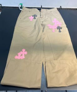 Alternative view of Chrome Hearts khaki cargo pants