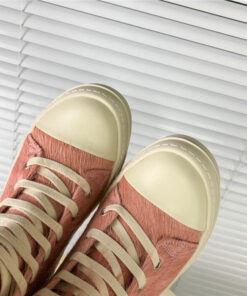 Alternative view of Rick Owens pink pony hair high-top boots