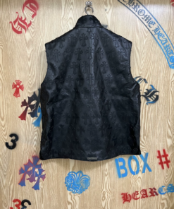 Alternative view of Chrome Hearts Black Cross Leather Vest