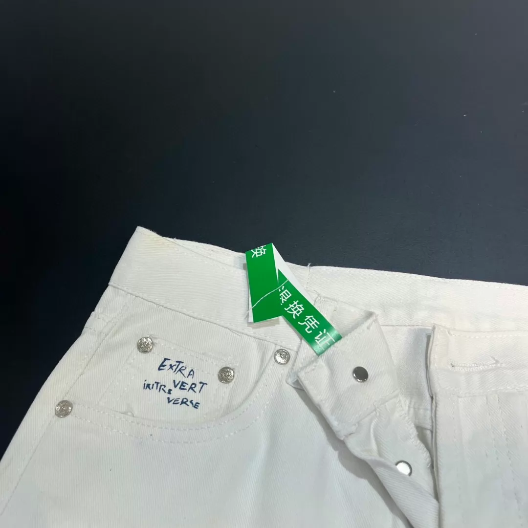 Chrome Hearts white graffiti patch jeans - Image 8