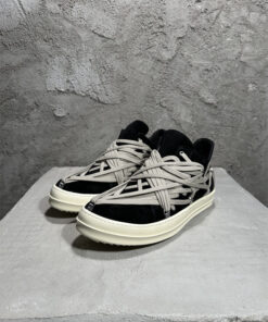 Rick Owens low-top lace-up canvas shoes