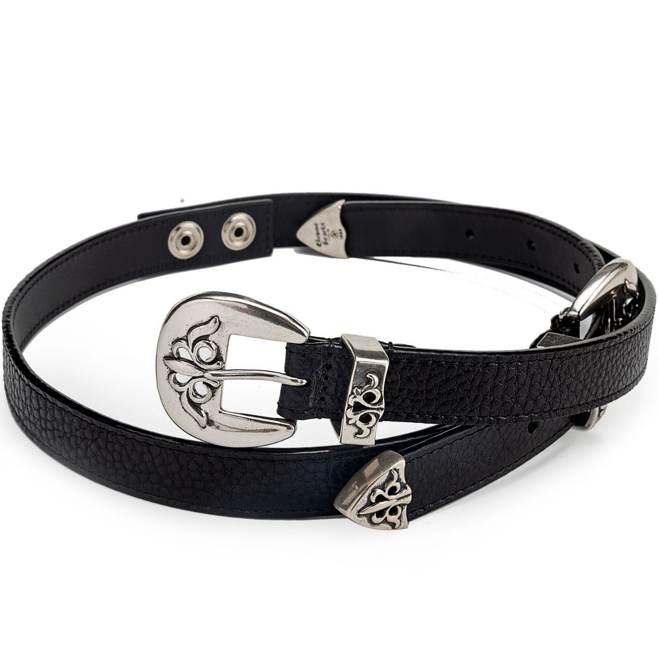 Chrome Hearts Iris Silver-Plated Hardware Three-Piece Set, available in black and white - Image 6