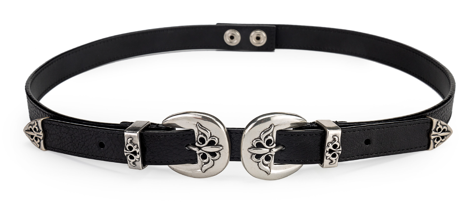 Chrome Hearts Iris Silver-Plated Hardware Three-Piece Set, available in black and white - Image 5