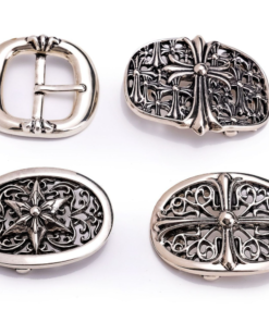 Alternative view of Chrome Hearts silver-plated hardware buckles, available in various styles