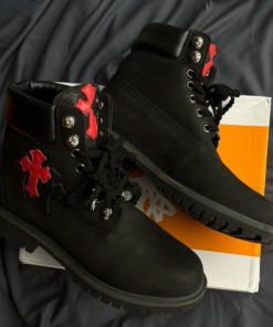 Alternative view of Chloe Heart Timberland Yellow Boots, Classic High-Top Martin Boots