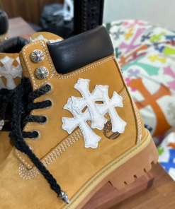 Alternative view of Chrome Hearts x Timberland new double-sided three-cross leather boots