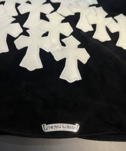 Alternative view of Chrome Hearts Black Suede Cross Vest