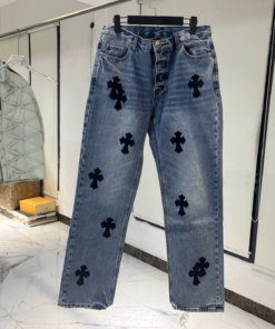 Chrome Hearts Cross Patchwork Jeans