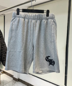 Chrome Hearts Grey Sanskrit Logo Shorts