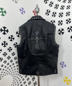 Alternative view of Chrome Hearts Black Lambskin Motorcycle Vest