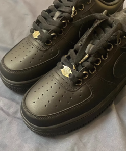 Black leather Air Force custom edition