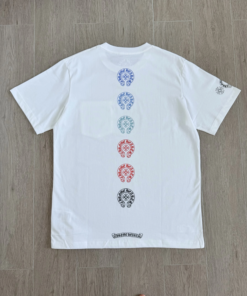 Chrome Hearts gradient horseshoe logo short-sleeved T-shirt, available in black and white