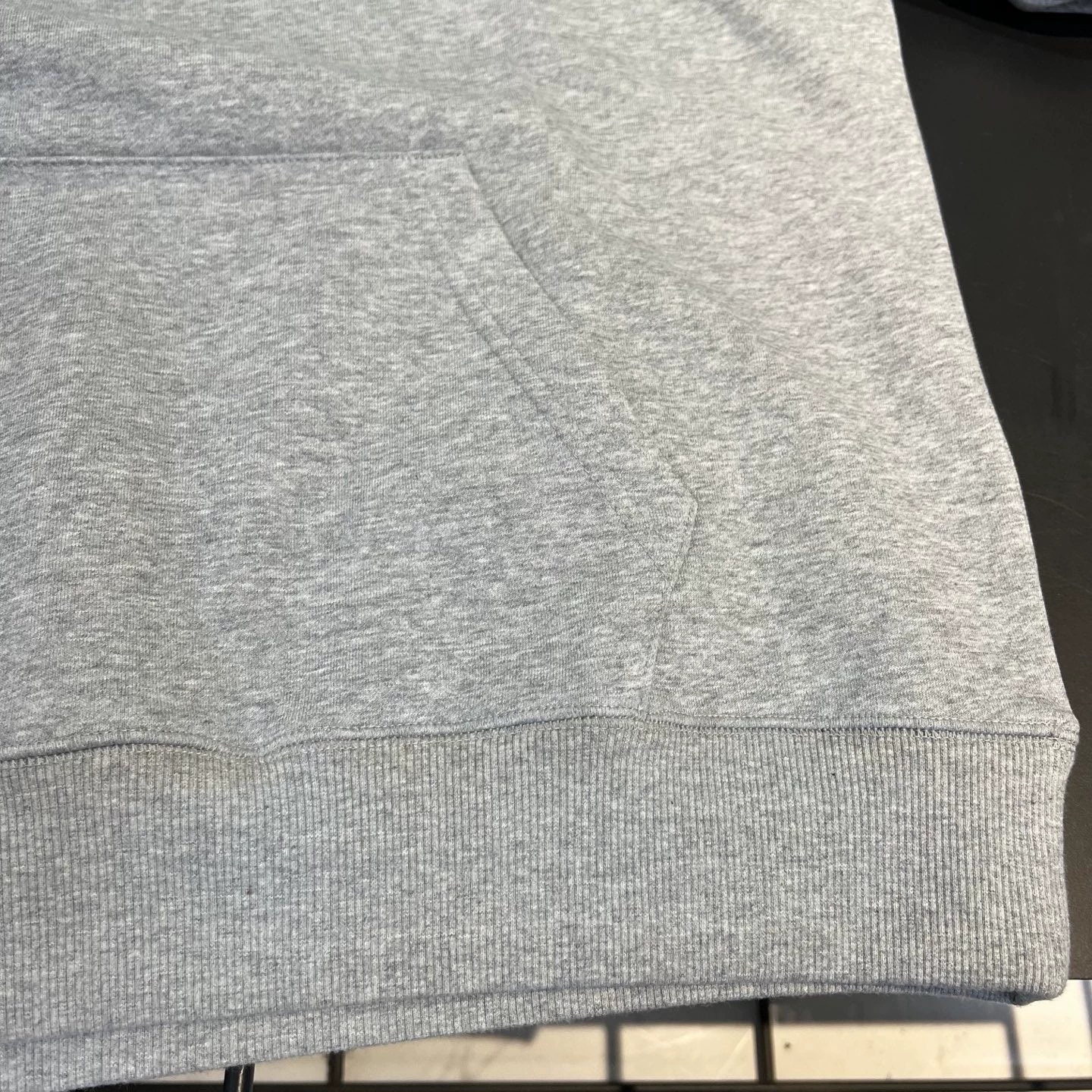 Chrome Hearts Grey Leather Cross Hooded Sweatshirt - Image 4