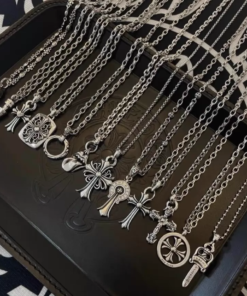 Chrome Hearts Sterling Silver Cross Necklace Collection