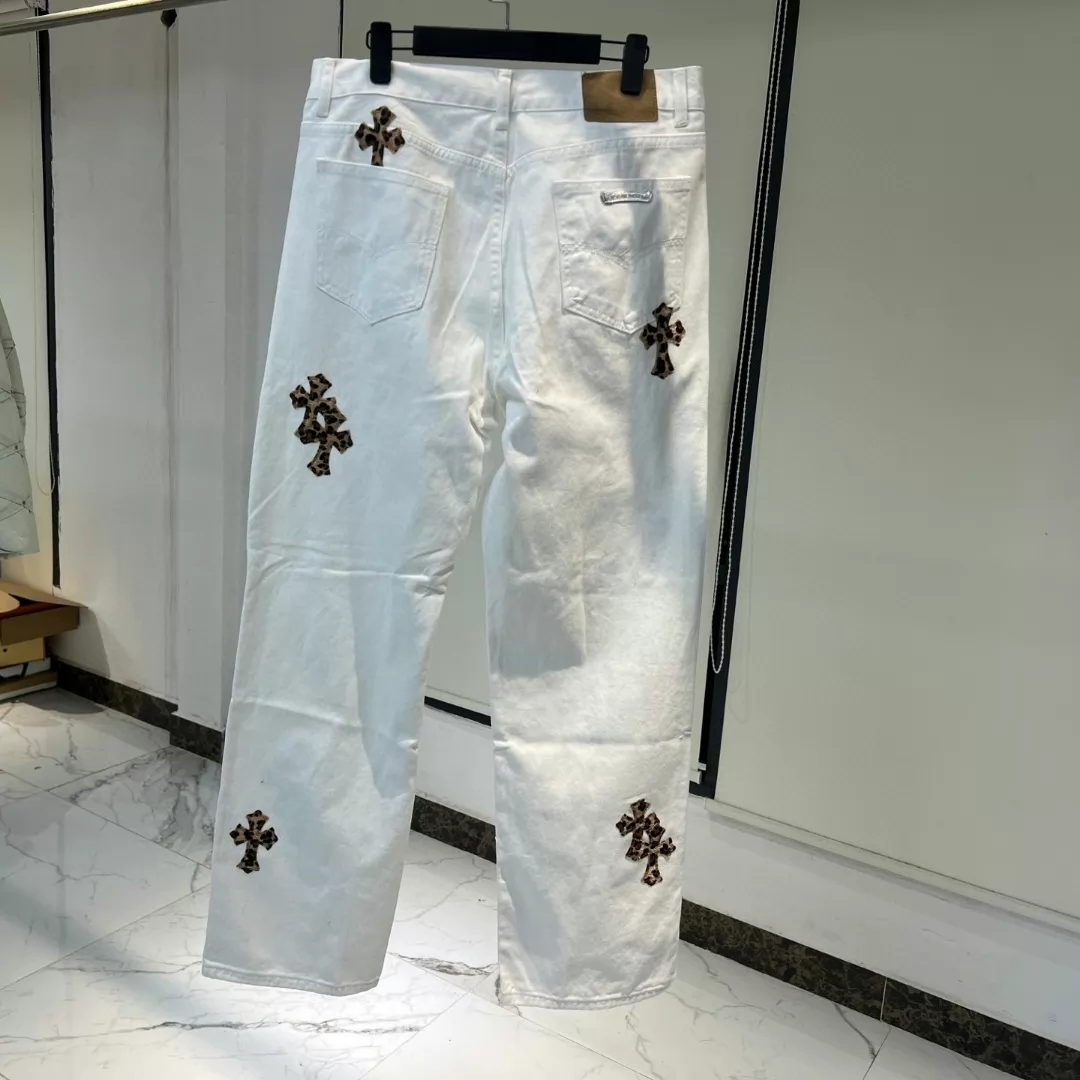 Chrome Hearts white graffiti patch jeans - Image 6