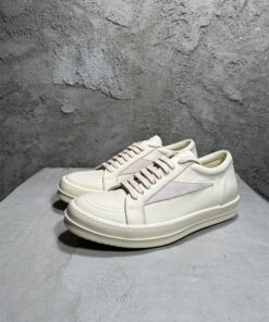 Rick Owens white leather casual shoes