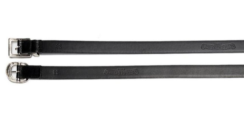 Chrome Hearts Black Oiled Wax Leather Belt - Image 5