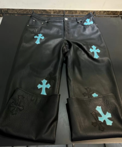 Alternative view of Chrome Hearts Cross Genuine Leather Pants