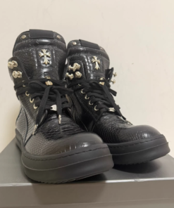 Chrome Hearts RO high-top boots