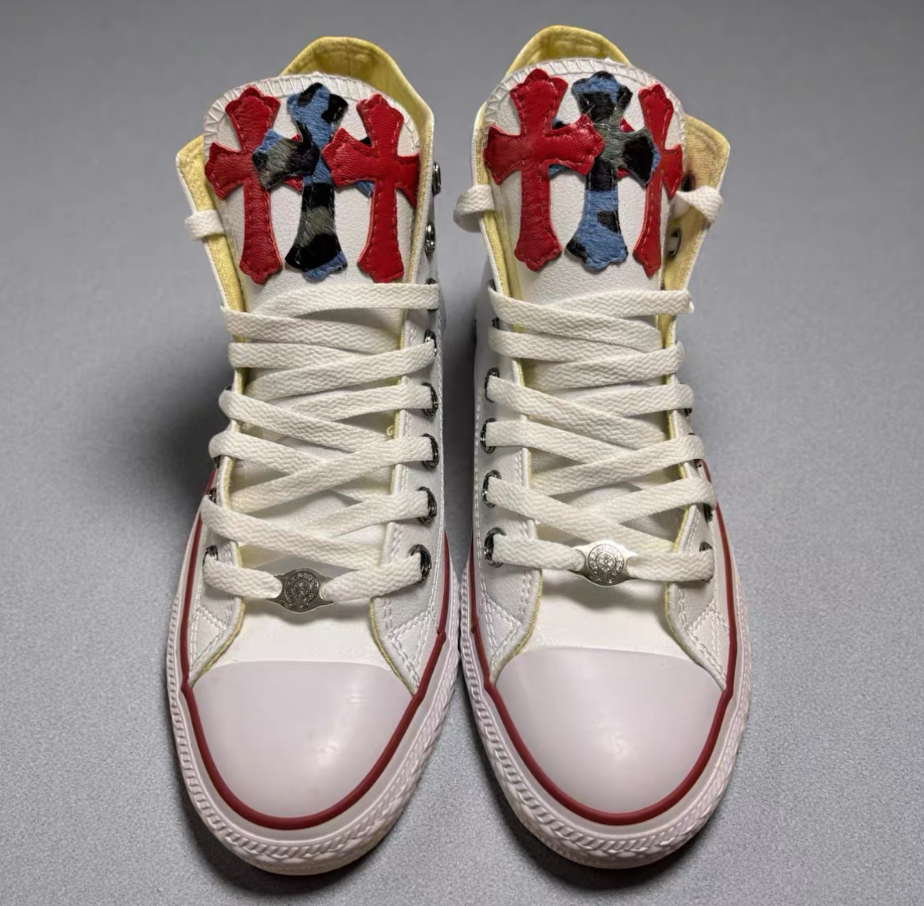 Chrome Hearts canvas Converse - Image 5