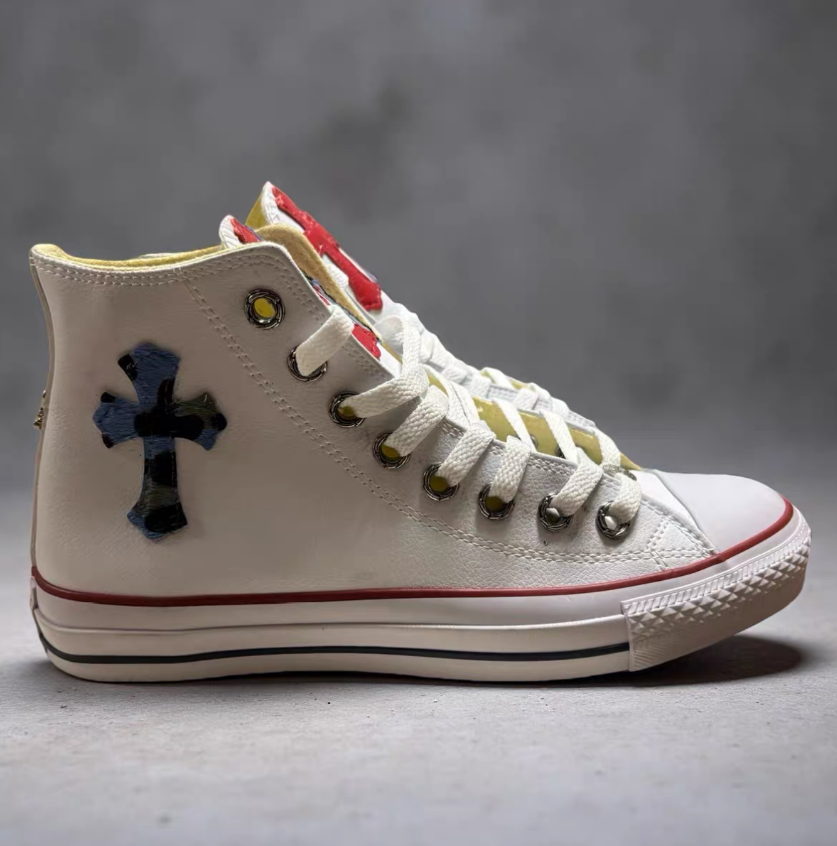 Chrome Hearts canvas Converse - Image 4
