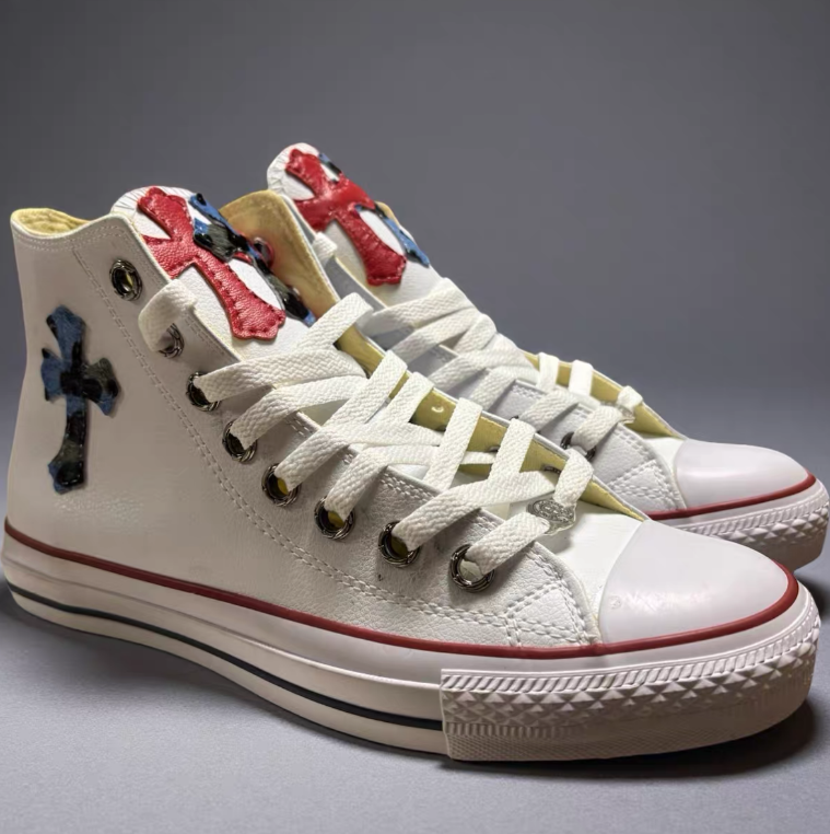Chrome Hearts canvas Converse - Image 3