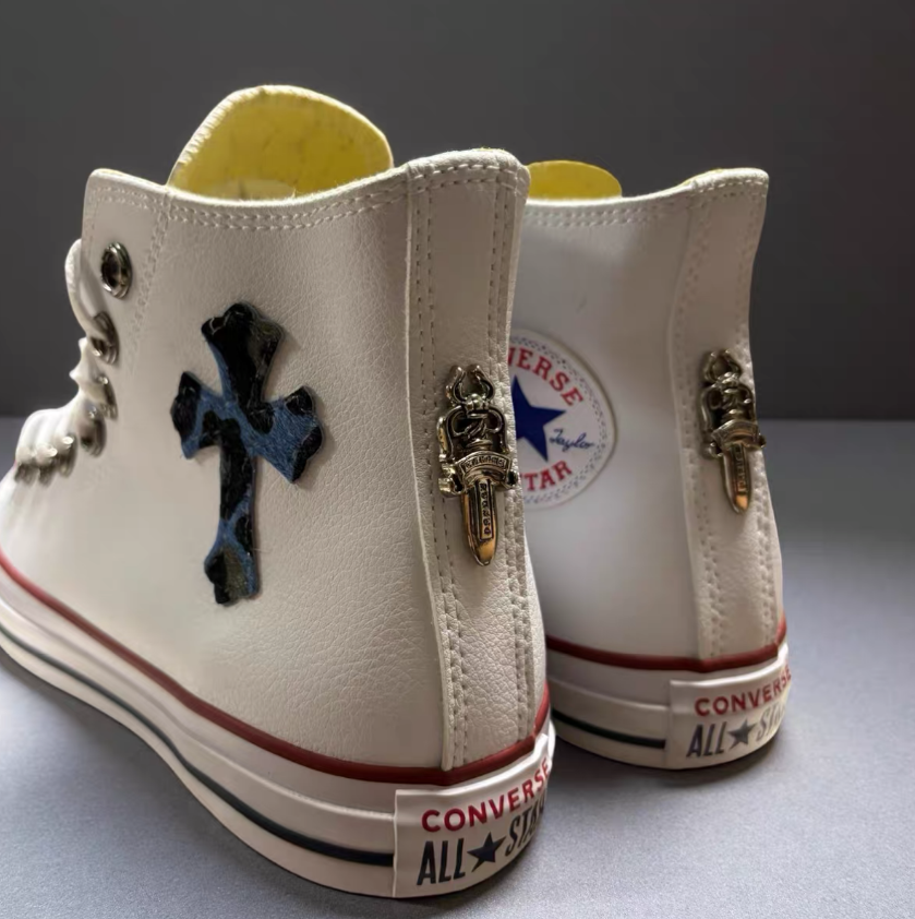 Chrome Hearts canvas Converse - Image 2