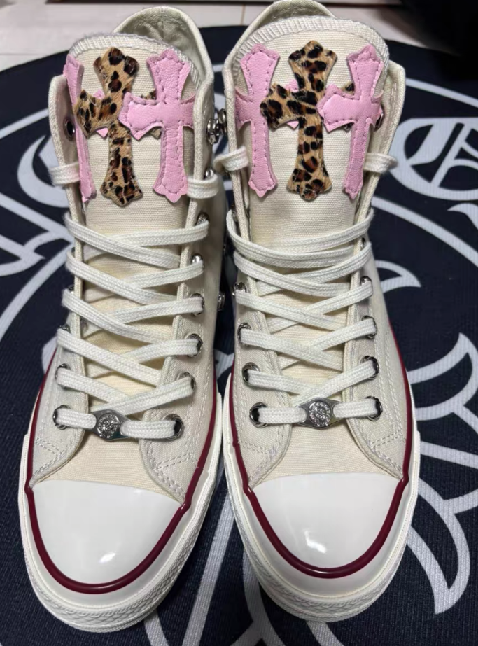 Chrome Hearts canvas Converse - Image 5