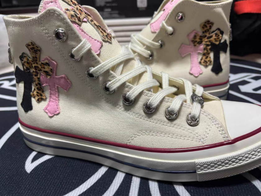 Chrome Hearts canvas Converse