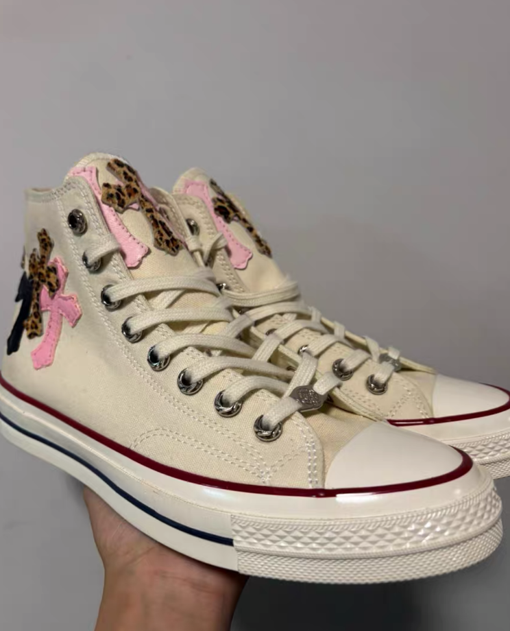 Chrome Hearts canvas Converse - Image 4