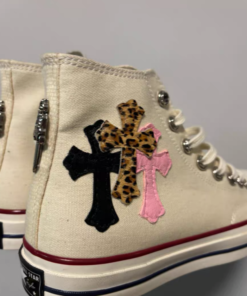 Alternative view of Chrome Hearts canvas Converse