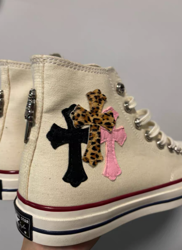 Chrome Hearts canvas Converse - Image 2
