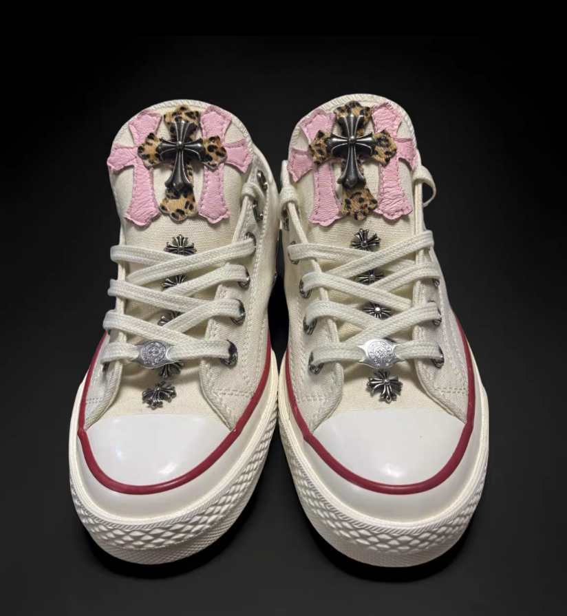 Chrome Hearts canvas Converse - Image 2