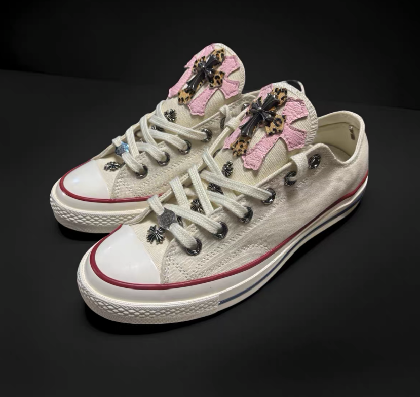 Chrome Hearts canvas Converse