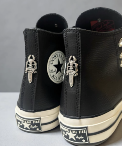 Alternative view of Chrome Hearts genuine leather Converse