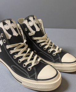 Chrome Hearts white genuine leather Converse