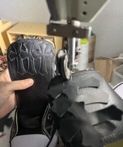 Alternative view of Chrome Hearts Black Genuine Leather Converse