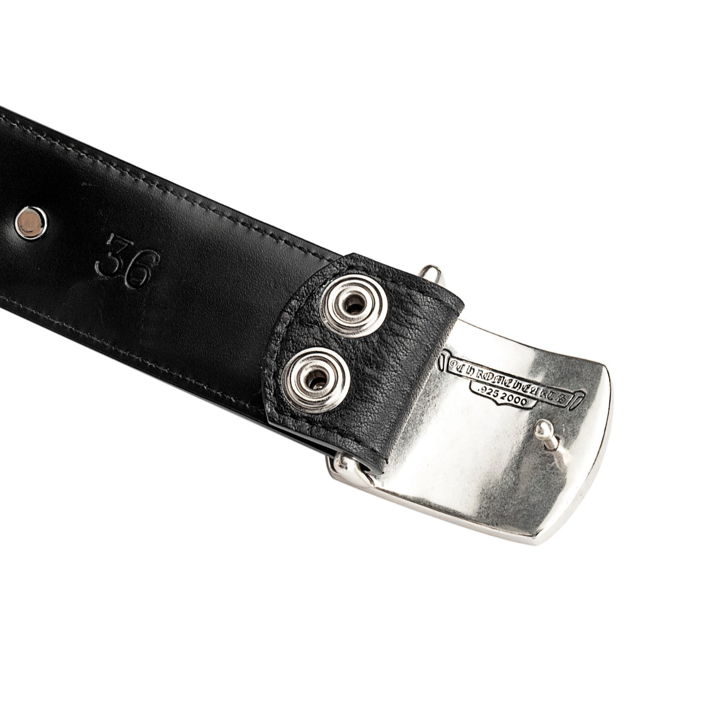 Chromeheart sword with silver-plated hardware, genuine leather belt - Image 5
