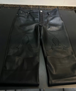 Alternative view of Chrome Hearts Cross Genuine Leather Pants