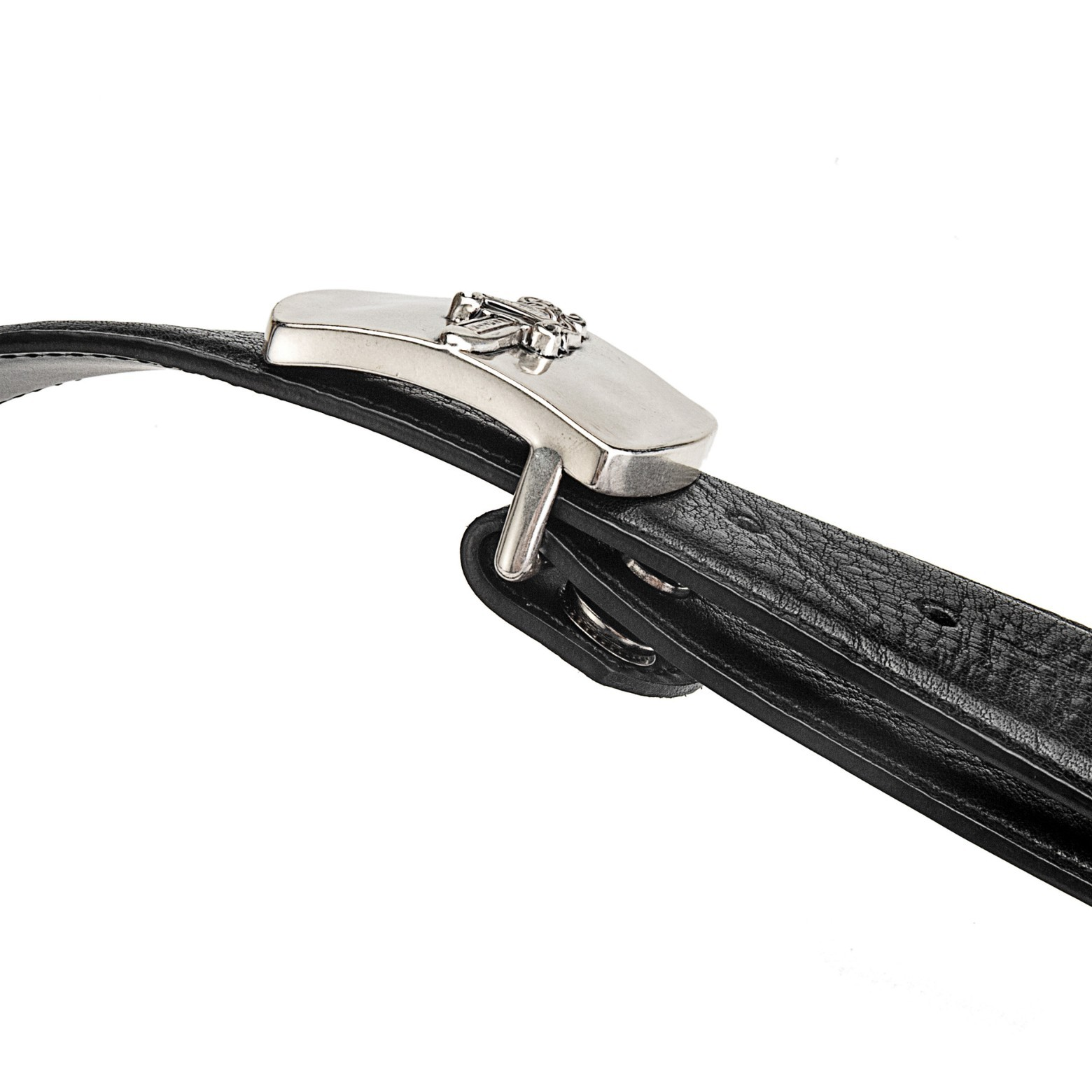 Chromeheart sword with silver-plated hardware, genuine leather belt - Image 4