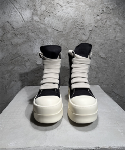 Alternative view of Rick Owe black leather high-top boots