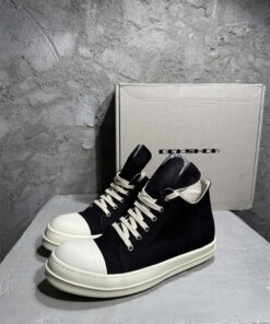 Rick Owens Black Low-Top Casual Shoes