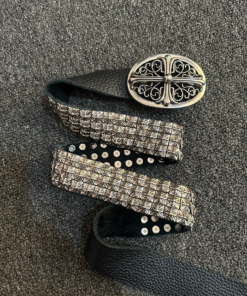 Chrome Hearts full cross-studded belt