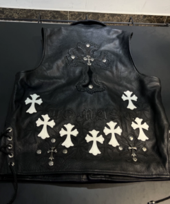 Alternative view of Chrome Hearts genuine leather vest
