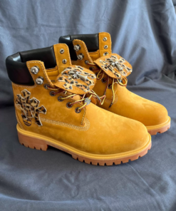 Alternative view of Chloe Kimberly-Claire's Timberland Yellow Boots and Martin Boots