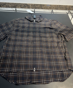 Alternative view of Chrome Hearts check cotton sword zip-up short-sleeved shirt