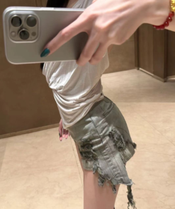 Rick Owe's distressed skirt