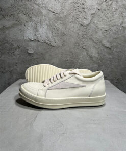 Alternative view of Rick Owens white leather casual shoes